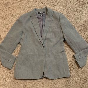 New York & Company Gray Suit Blazer Jacket 6